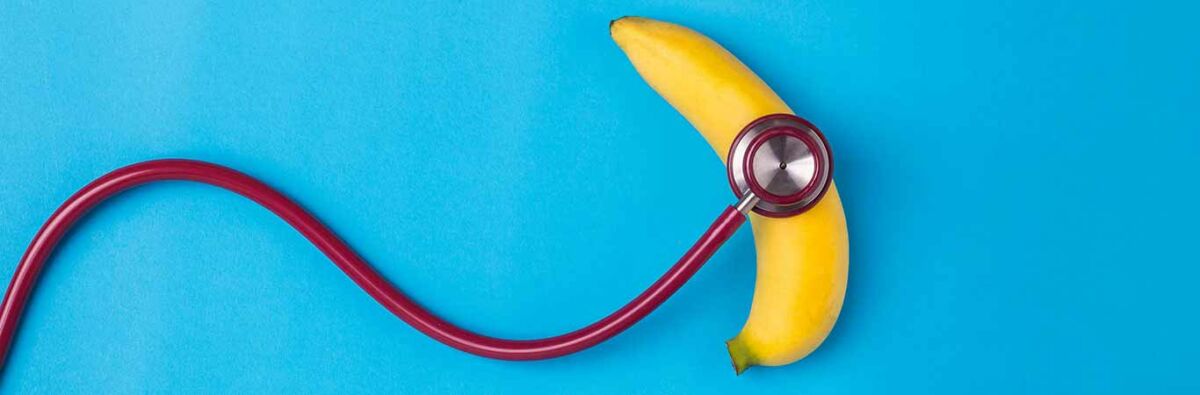 stethoscope on a banana