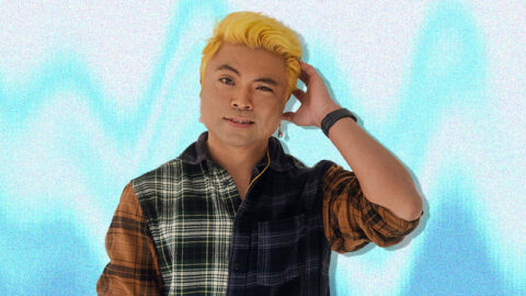 cambodian-vietnamese-man-confused-on-blue-yellow-background