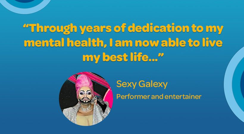 quote from australian queer performer Sexy Galexy