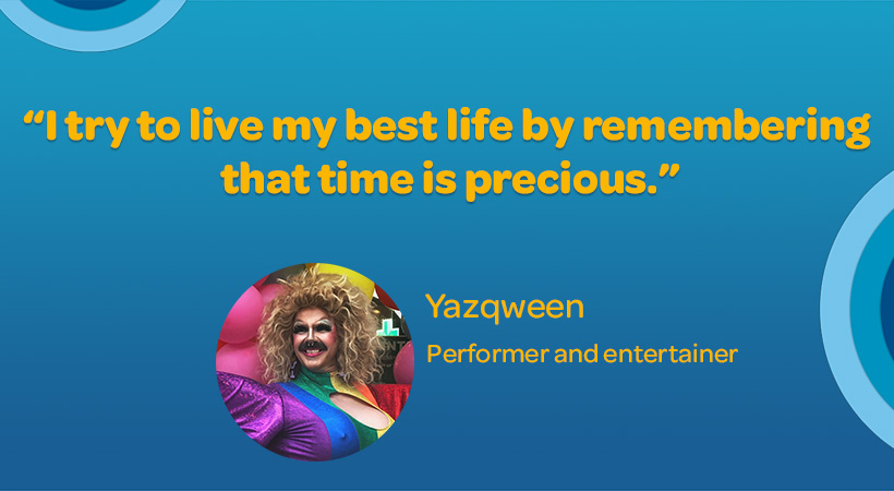 quote from australian queer performer Yazqween