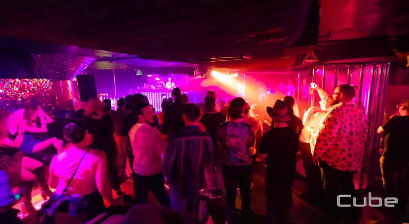 people inside cube nightclub canberra