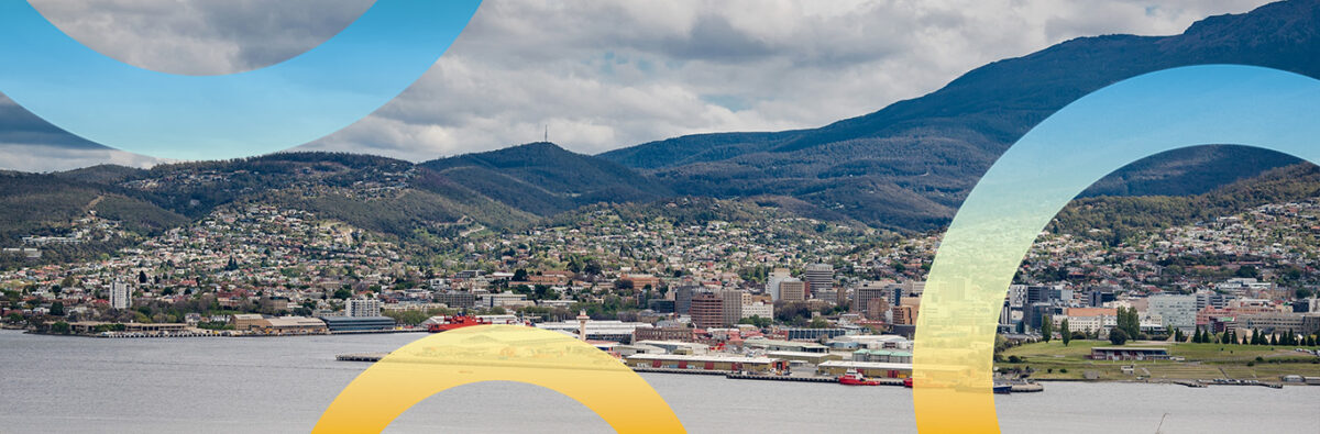 View of Hobart, Tasmania, Australia