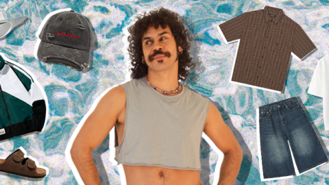 first-nations-man-looking-at-collage-of-summer-clothes-water-BGD-