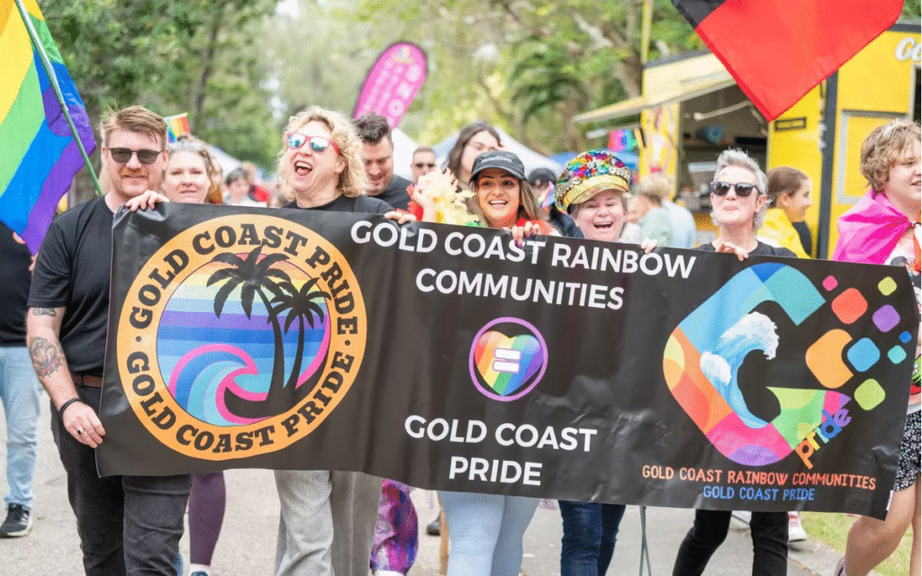 gold-coast-pride-march-holding-banner